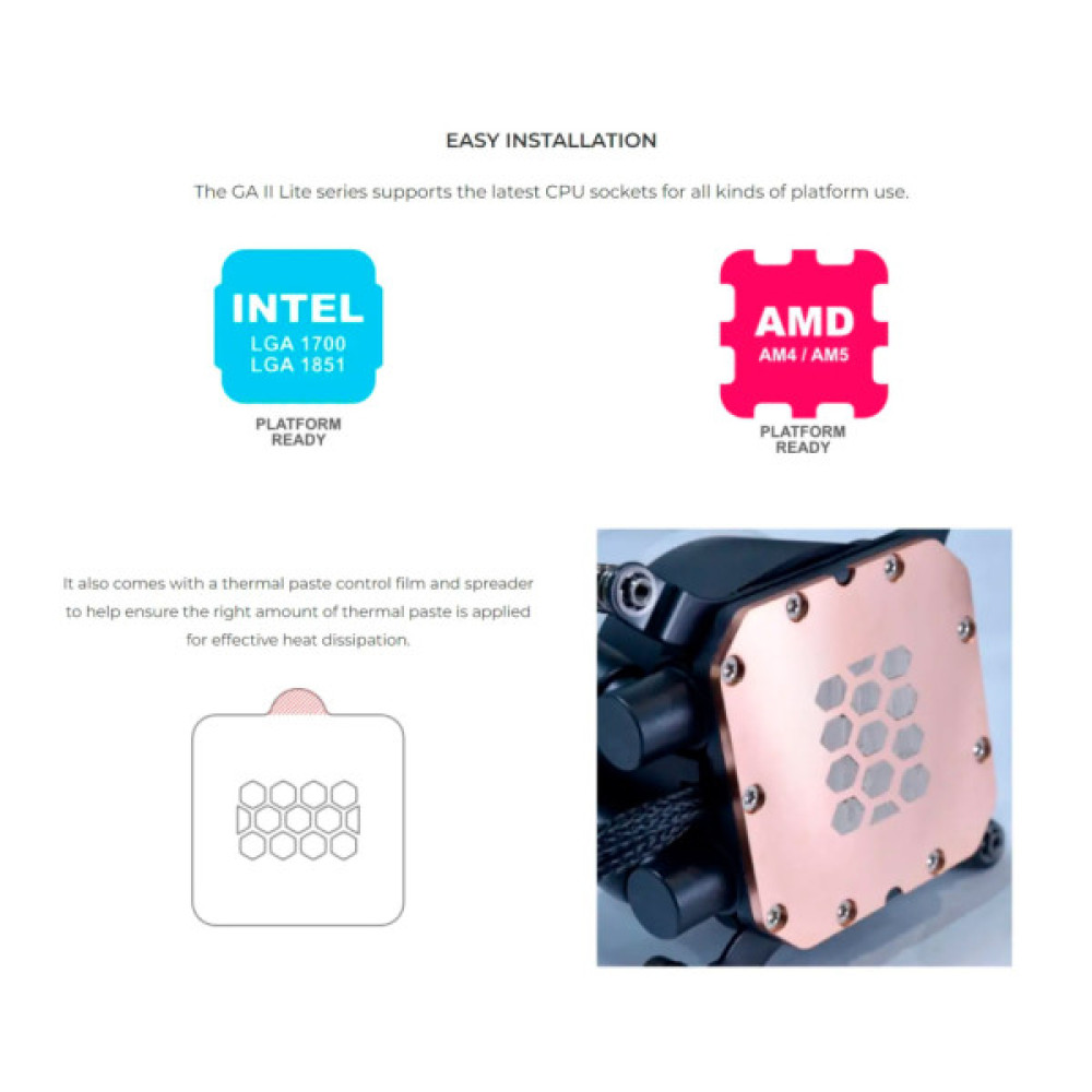 Система рідинного охолодження Lian Li GA II Lite 360R, Black (G89.GA2L36RB.00)