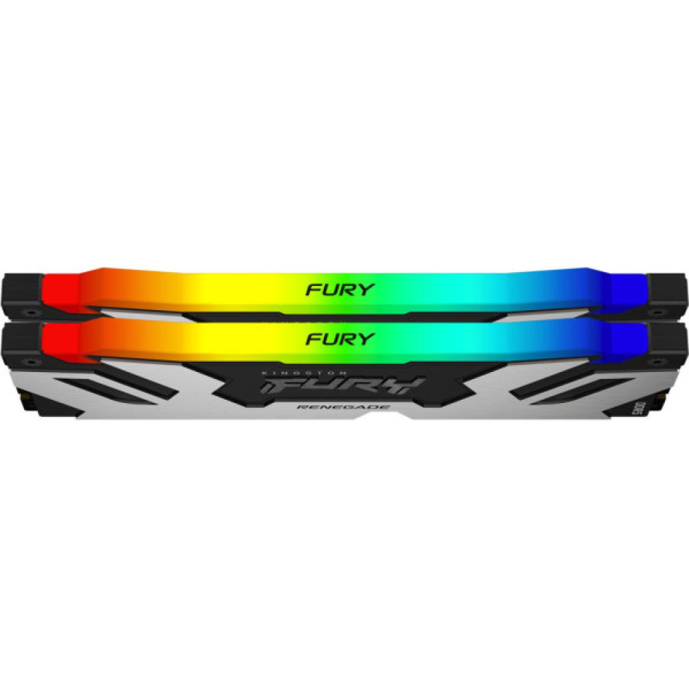 Модуль пам'яті для комп'ютера DDR5 64GB (2x32GB) 6400 MHz Renegade RGB XMP Kingston Fury (ex.HyperX) (KF564C32RSAK2-64)