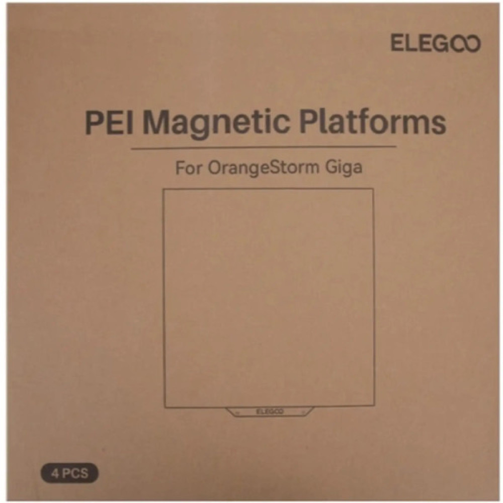Підкладка для 3D-друку ELEGOO OrangeStorm Giga, PEI, 410x410mm, KIT (50.204.0105)