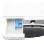 Прально-сушильна машина LG фронтальна, 9(5)кг, 1200, А, 48см, дисплей, пара, інвертор, EcoHybrid, білий