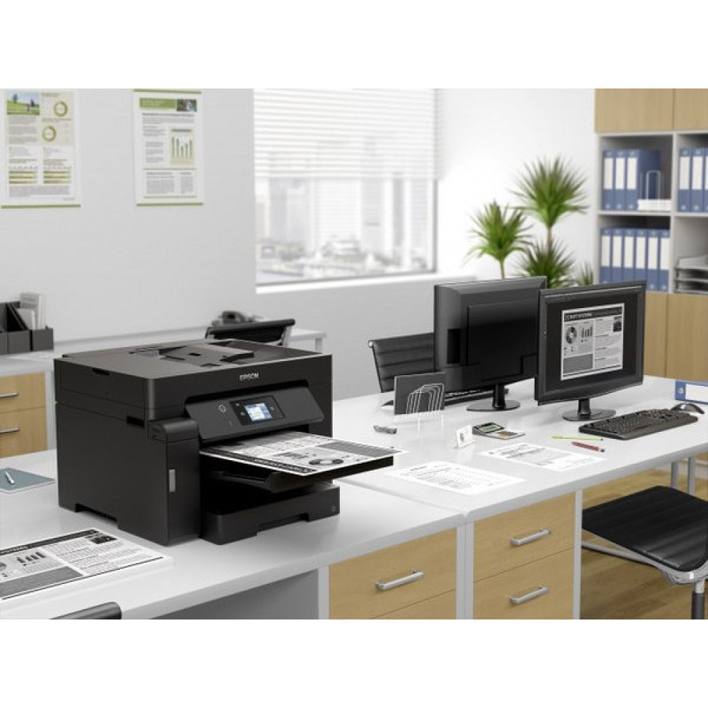 БФП ink mono A3 Epson EcoTank M15140 32 ppm DADF Duplex USB Ethernet Wi-Fi Pigment