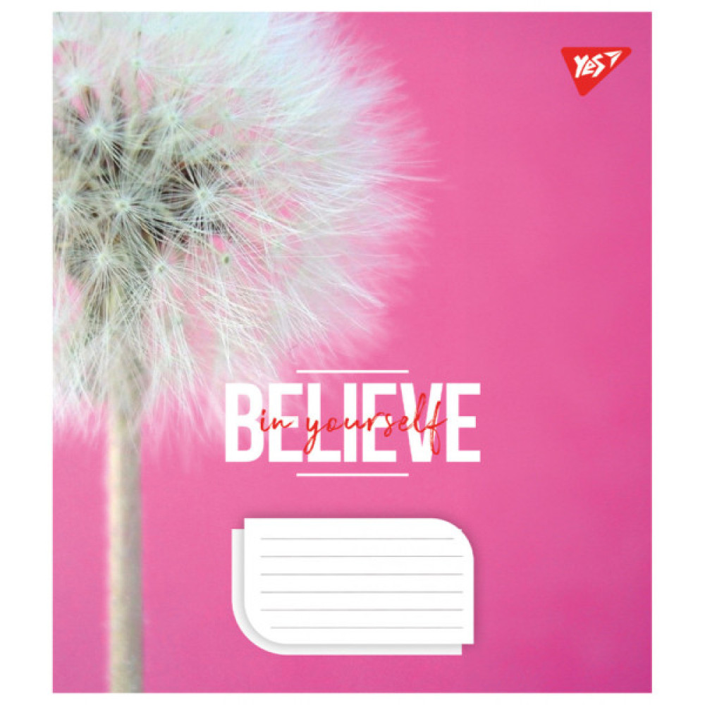 Зошит Yes Believe in yourself 48 аркушів клітинка (767104)
