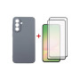 Чохол до мобільного телефона Dengos Kit Samsung Galaxy A56 Carbon + 2 pcs glass (Grey) (DG-CTG2P-09) Чохол до мобільного телефона Dengos Kit Samsung Galaxy A56 Carbon + 2 pcs glass (Grey) (DG-CTG2P-09)