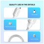 Дата кабель USB 2.0 AM to USB-C 2.0m 3.0A 18W US288 White Ugreen (60133) Дата кабель USB 2.0 AM to USB-C 2.0m 3.0A 18W US288 White Ugreen (60133)