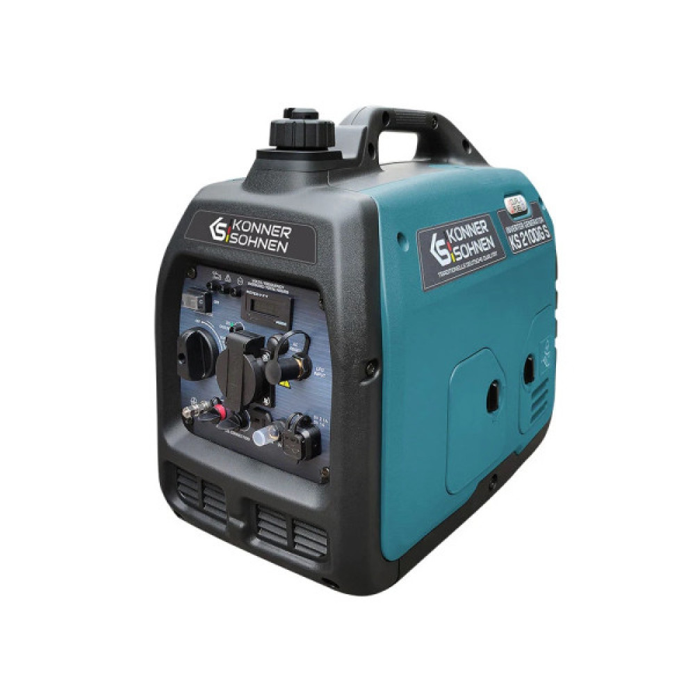 Генератор газобензиновий інверторний Konner&Sohnen KS 2100IGS, 230В, 2.0кВт, ручний стартер, 19кг