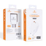 Зарядний пристрій XoKo 1xUSB-C PD45W + 1xUSB QC3.0 GaN white (XK-QC-450)