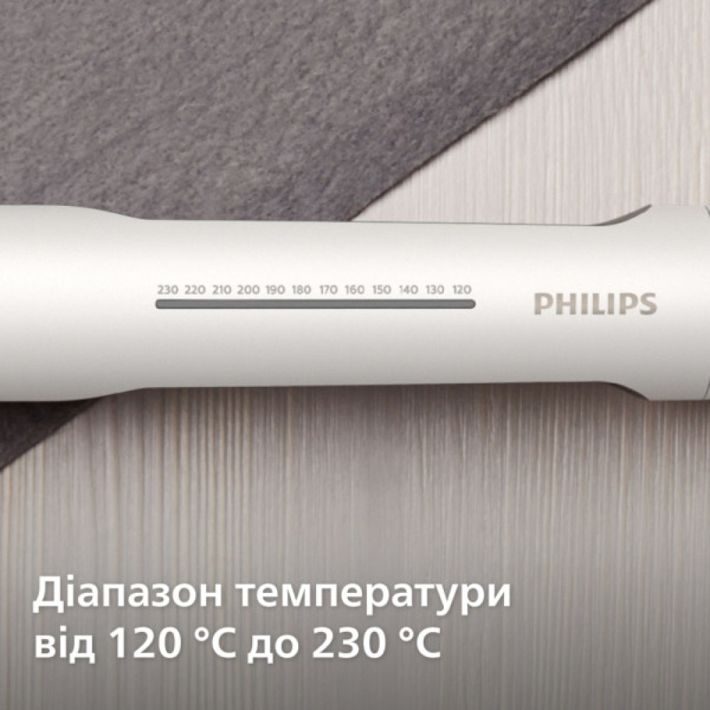 Вирівнювач для волосся Philips 5000 Series, темп.режимов-12, 120230 °C, кераміка, білий (BHS515/00)