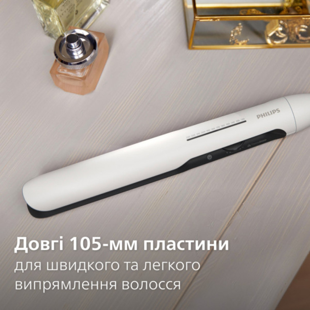 Вирівнювач для волосся Philips 5000 Series, темп.режимов-12, 120230 °C, кераміка, білий (BHS515/00)