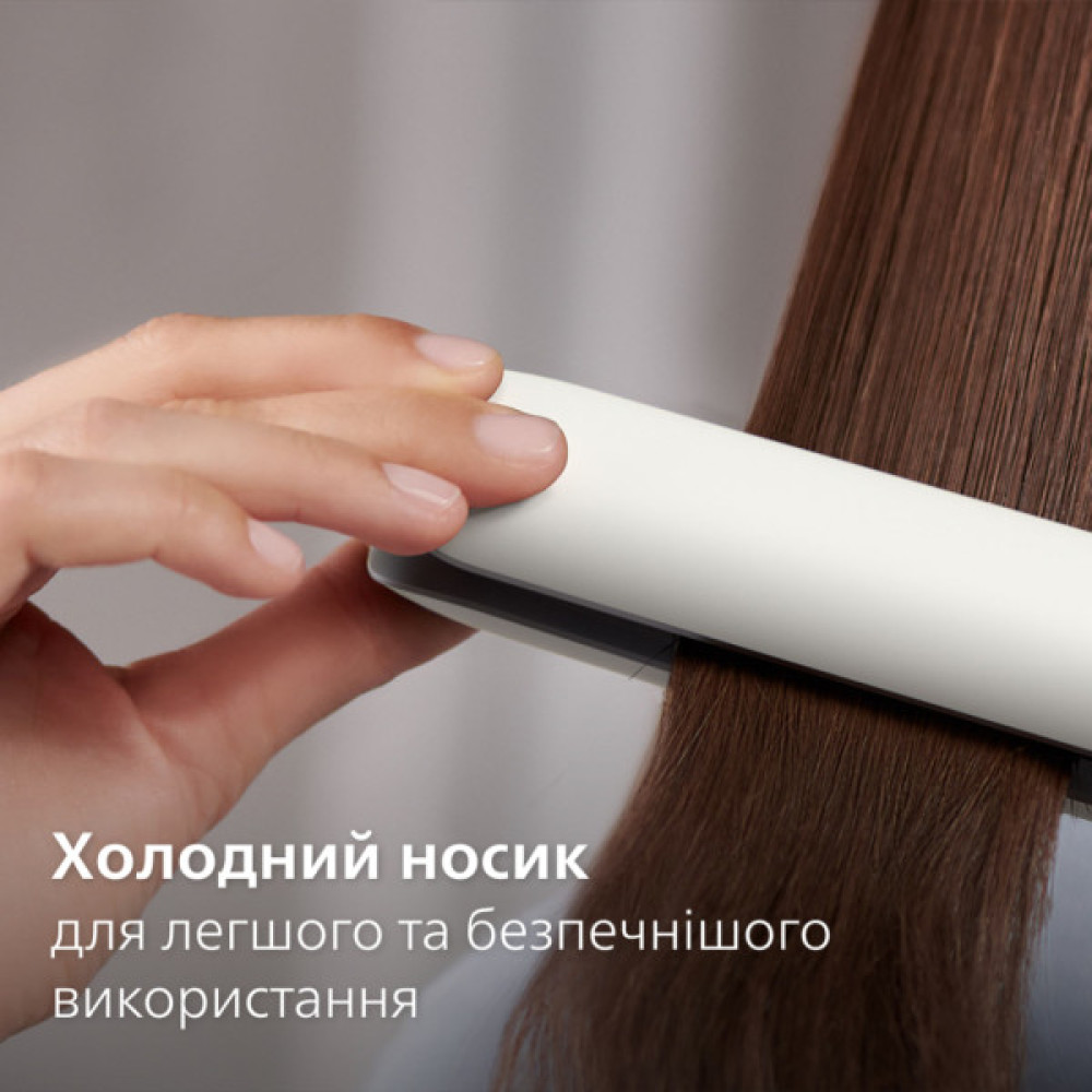 Вирівнювач для волосся Philips 5000 Series, темп.режимов-12, 120230 °C, кераміка, білий (BHS515/00)