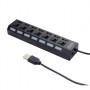 Концентратор 7 port USB 2.0 Gembird (UHB-U2P7-03) Концентратор 7 port USB 2.0 Gembird (UHB-U2P7-03)