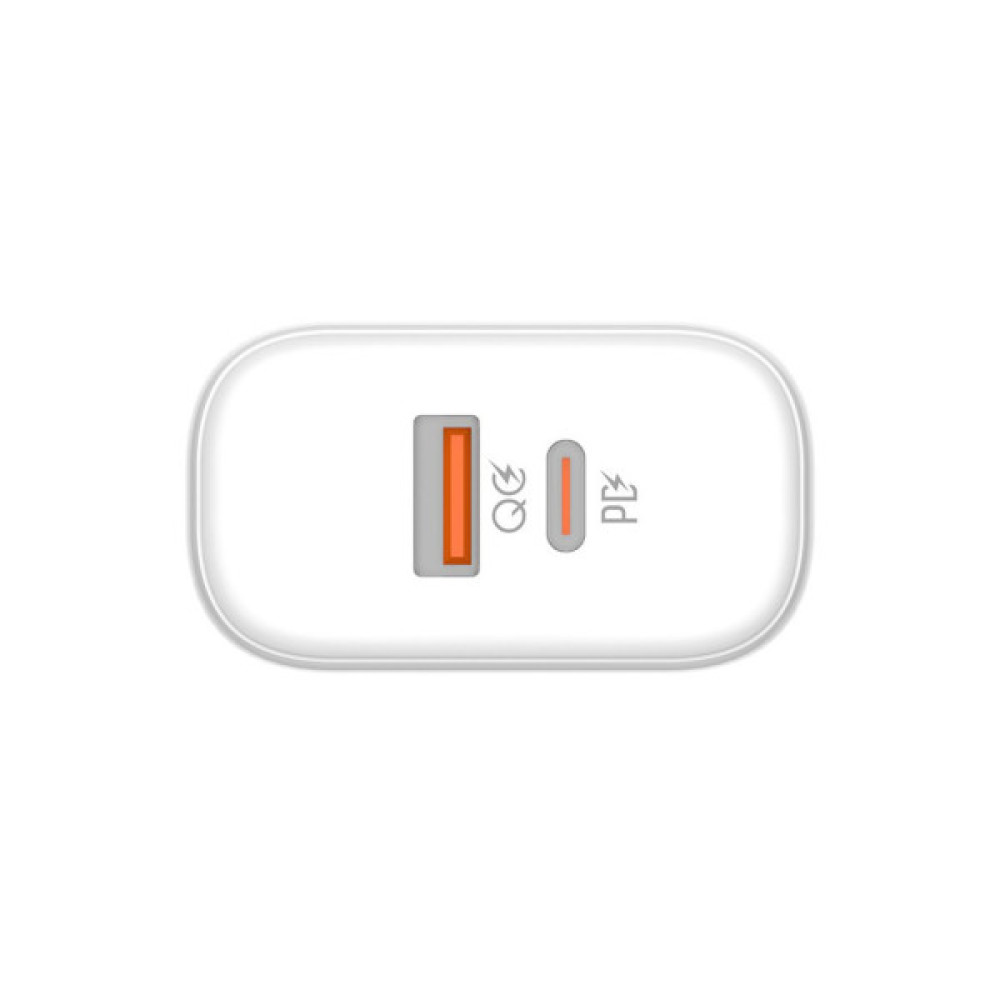 Зарядний пристрій ColorWay Power Delivery Port PPS USB (Type-C PD+ USB QC3.0) (45W) white (CW-CHS042PD-WT)