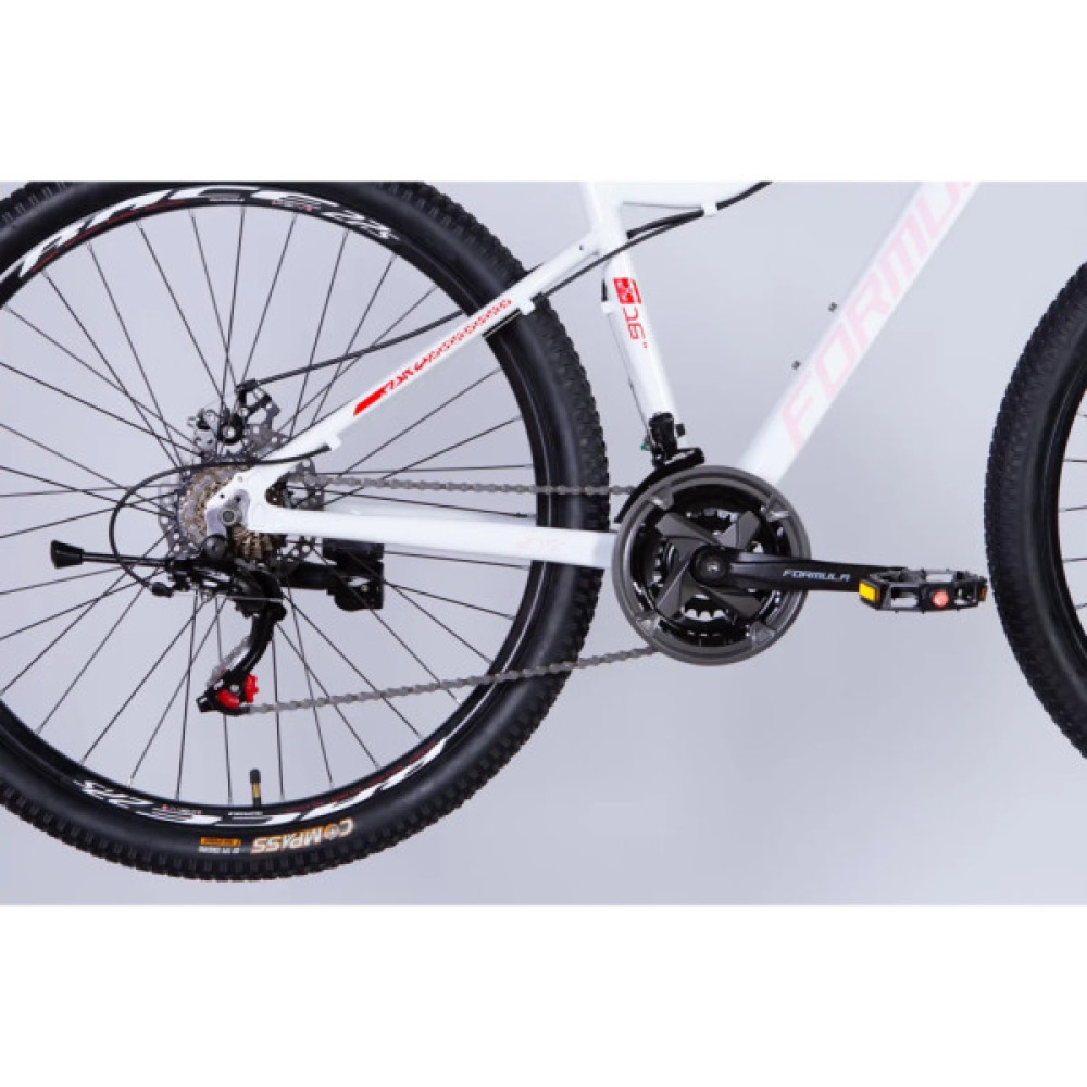 Велосипед Formula 27.5" ALPINA DD FR рама-16" AL 2026 білий з рожевим (OPS-FR-27.5-292)