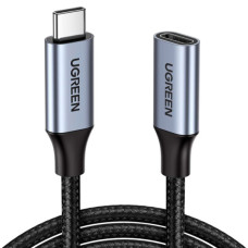 Дата кабель Ugreen USB-C M/F 1.0m 5A 10Gbps USB 3.1 black (30205)
