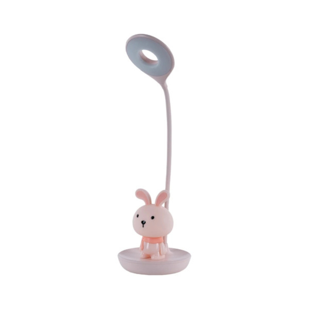 Настільна лампа Kite Bunny LED з акумулятором, рожева (K24-492-1-2)