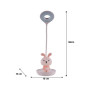 Настільна лампа Kite Bunny LED з акумулятором, рожева (K24-492-1-2) Настільна лампа Kite Bunny LED з акумулятором, рожева (K24-492-1-2)