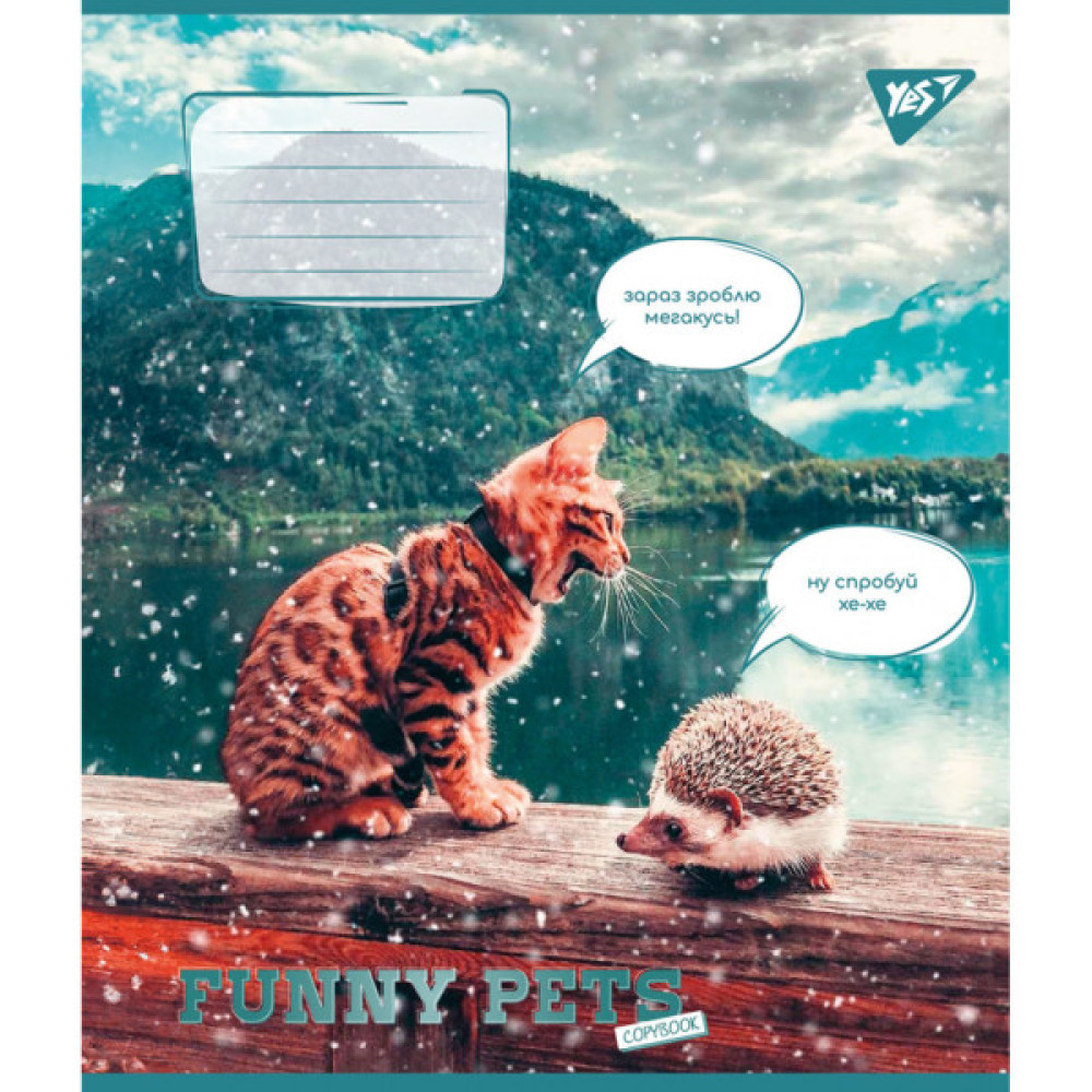 Зошит Yes Funny pets 36 аркушів клітинка (767064)