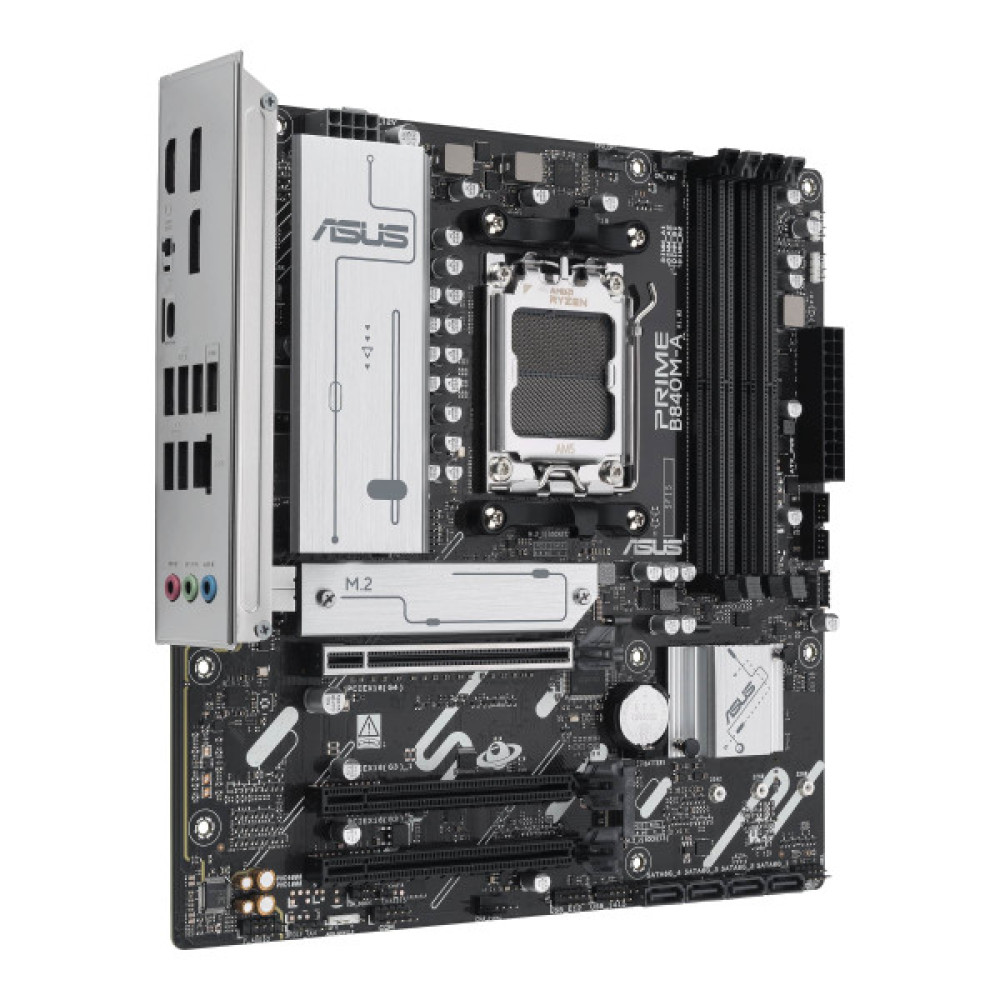 Материнcька плата ASUS PRIME B840M-A-CSM sAM5 B840 4xDDR5 M.2 HDMI DP mATX CSM