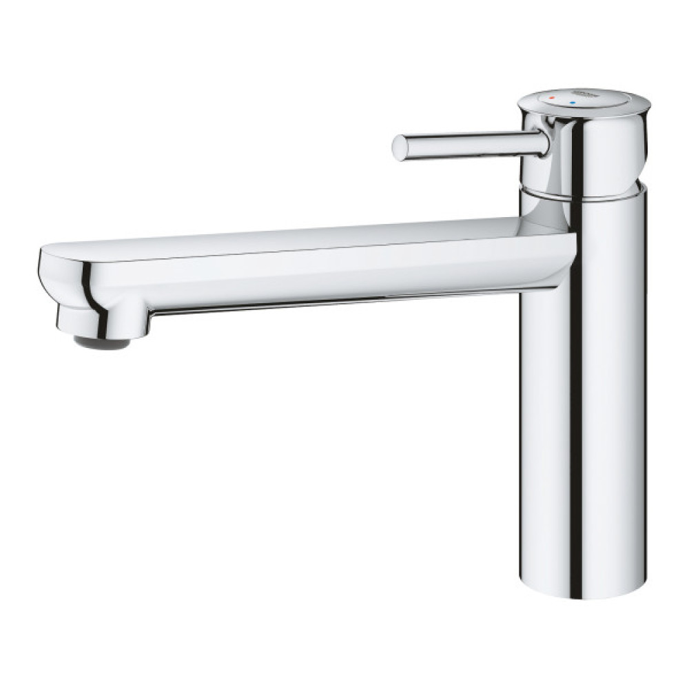 Змішувач для кухні Grohe BauClassic, довж.виливу - 222мм, поворотний, 1важіль, хром