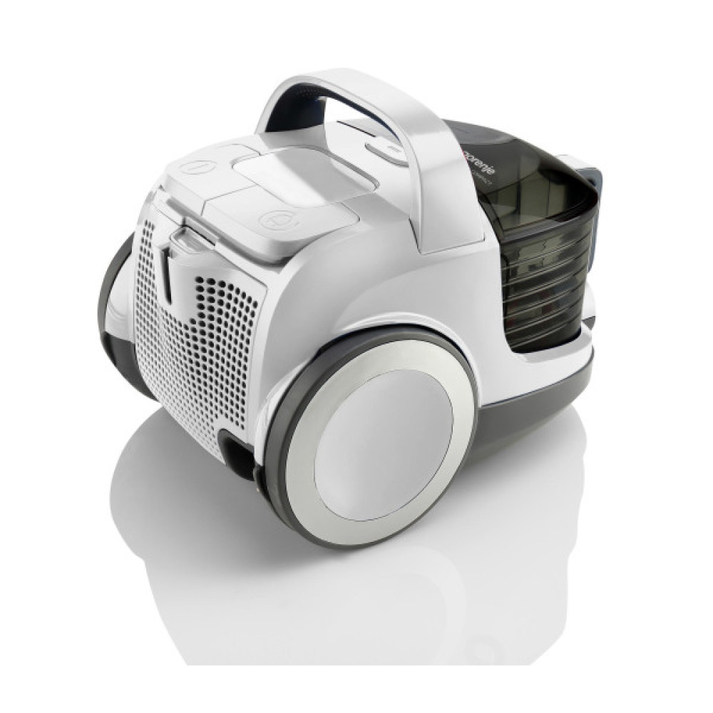 Пилосос Gorenje контейнерний, 800Вт, конт пил -2.2л, HEPA, телескоп трубка, білий