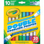 Фломастери Crayola Набір Washable Двосторонні 10 шт (256347.012) Фломастери Crayola Набір Washable Двосторонні 10 шт (256347.012)