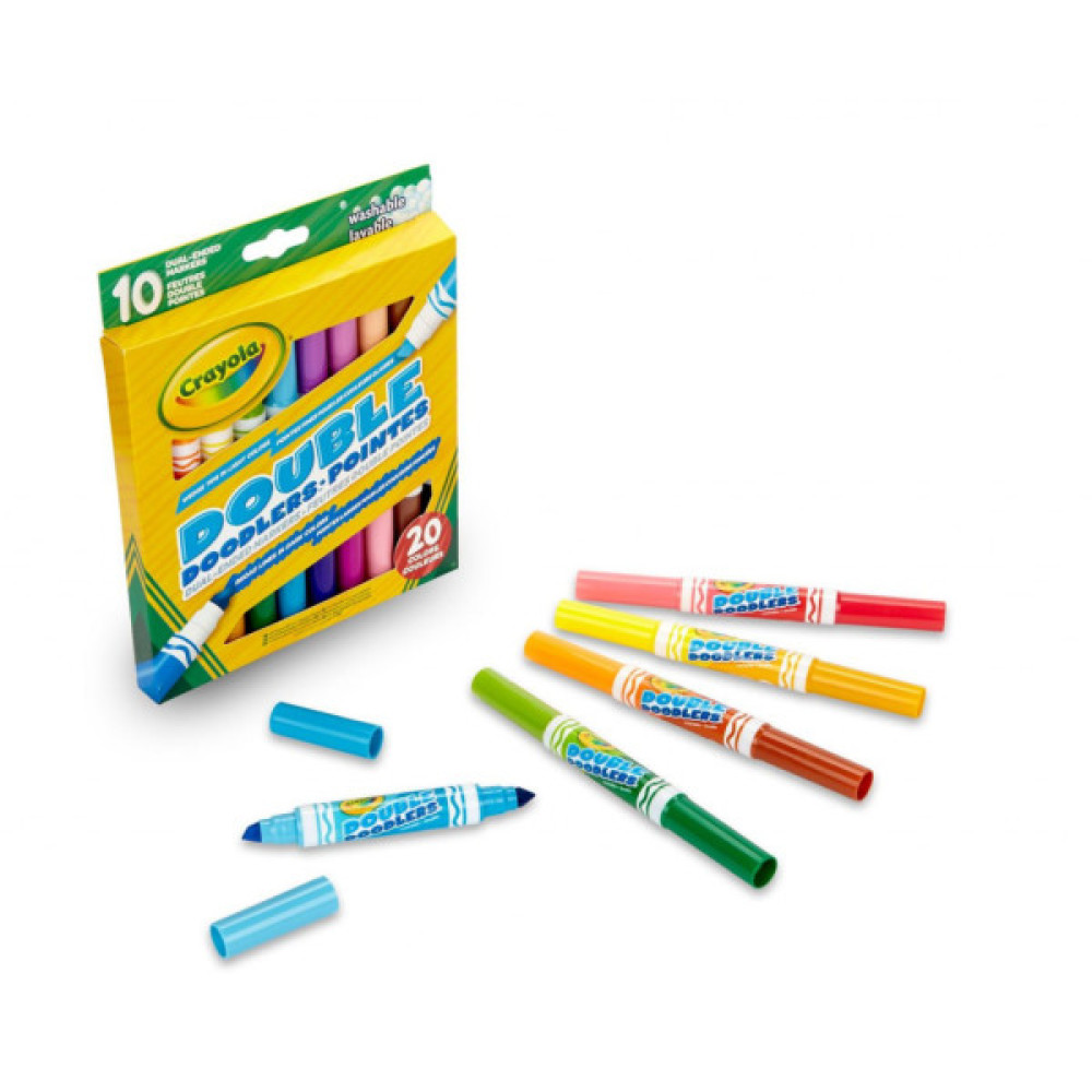 Фломастери Crayola Набір Washable Двосторонні 10 шт (256347.012)