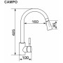 Змішувач GRANADO Campo LUX grafito (gz0509L) Змішувач GRANADO Campo LUX grafito (gz0509L)