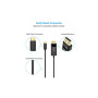 Кабель мультимедійний USB-C to DisplayPort M 1.8m 4K60Hz Choetech (XCP-1801BK)