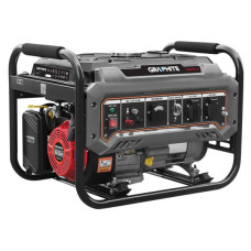 Генератор Graphite 230V (1 фаза), 2/2.2kW, ручний старт, AVR, 40кг (58G904) Генератор Graphite 230V (1 фаза), 2/2.2kW, ручний старт, AVR, 40кг (58G904)