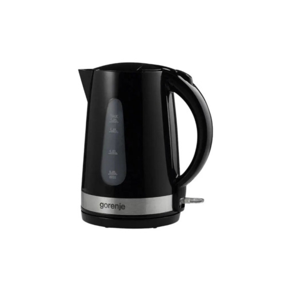 Електрочайник Gorenje 1.7л, 2,200 Вт, strix контроль, скло, чорний (K17OGP)