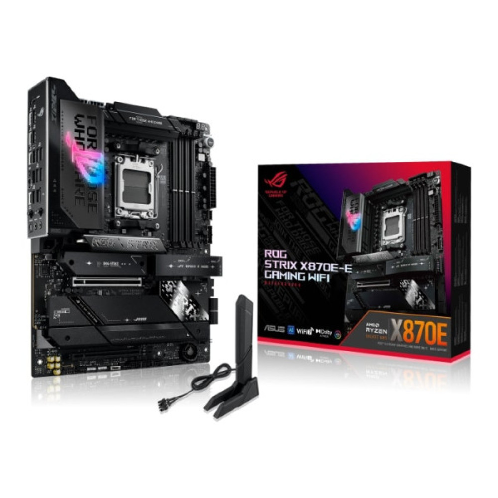 Материнcька плата ASUS ROG STRIX X870E-E GAMING WIFI sAM5 X870E 4xDDR5 M.2 HDMI Wi-Fi BT ATX