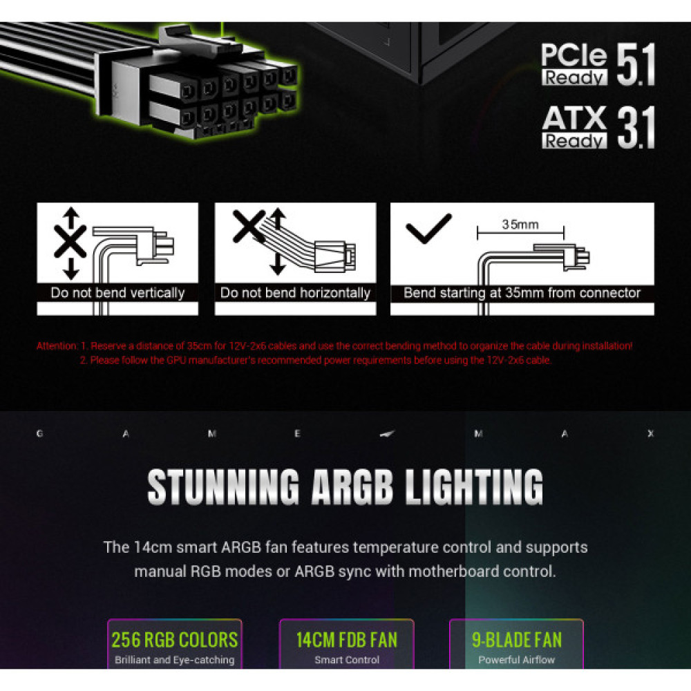 GAMEMAX RGB PRO 1050G