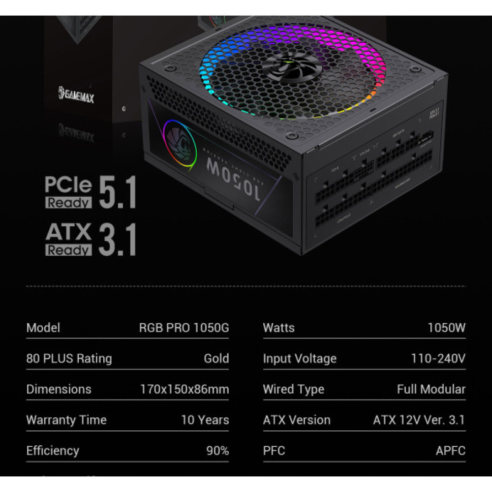 GAMEMAX RGB PRO 1050G