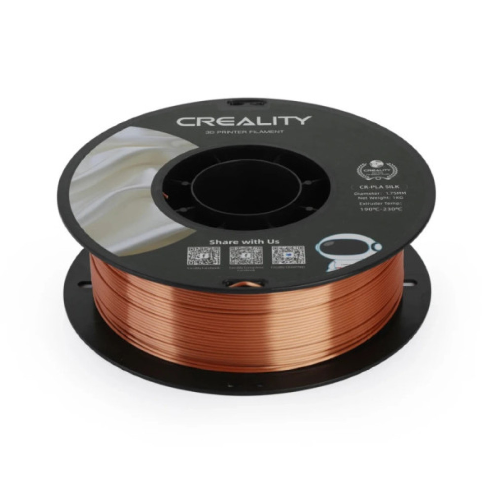 Пластик для 3D-принтера Creality PLA silky shine 1кг, 1.75мм, red copper (3301120002)