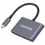 Концентратор Canyon hub DS-3 3in1 USB-C Dark Grey (CNS-TDS3) Концентратор Canyon hub DS-3 3in1 USB-C Dark Grey (CNS-TDS3)