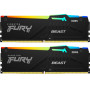 Модуль пам'яті для комп'ютера DDR5 32GB (2x16GB) 6400 MHz Beast RGB XMP Kingston Fury (ex.HyperX) (KF564C32BBAK2-32) Модуль пам'яті для комп'ютера DDR5 32GB (2x16GB) 6400 MHz Beast RGB XMP Kingston Fury (ex.HyperX) (KF564C32BBAK2-32)