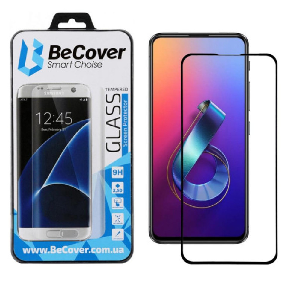 Скло захисне BeCover ASUS ZenFone 6 ZS630KL Black (704617) Скло захисне BeCover ASUS ZenFone 6 ZS630KL Black (704617)