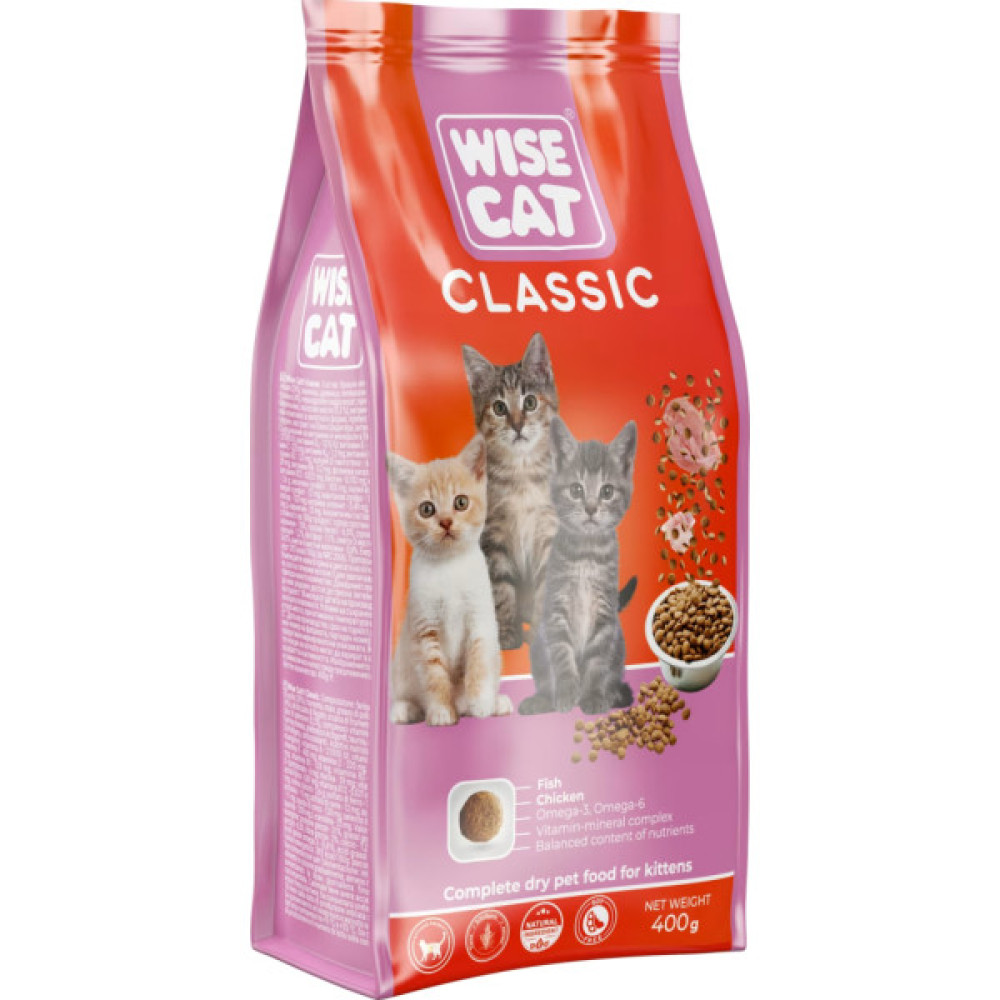 Сухий корм для кішок Wise Cat Classic 10 кг (4820111141326)