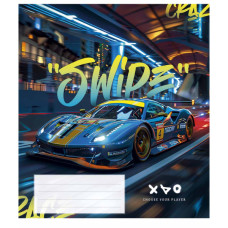 Зошит Школярик Night racers 48 аркушів лінія (048-3452L)
