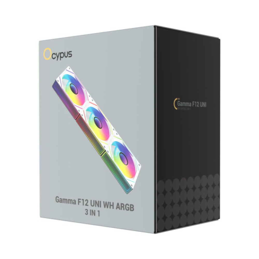 Кулер до корпусу OCYPUS GAMMA F12 UNI WH ARG (GAMMA-F12-WH3AM00U-GL)