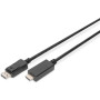 Кабель DIGITUS DisplayPort > HDMI (M/M), 2м, чорний