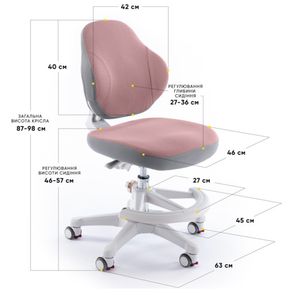 Дитяче крісло Evo-kids Mio Classic (Y-405 DP)