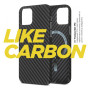 Чохол до мобільного телефона Armorstandart LikeCarbon MagCase Apple iPhone 15 Plus Black (ARM69292) Чохол до мобільного телефона Armorstandart LikeCarbon MagCase Apple iPhone 15 Plus Black (ARM69292)