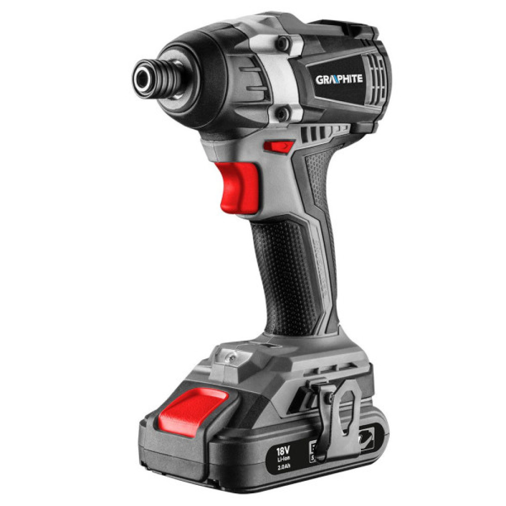 Гайковерт ударний GRAPHITE Energy+ 18В 200Нм 2700об/хв 3 швидкості 1.2кг без АКБ та ЗП