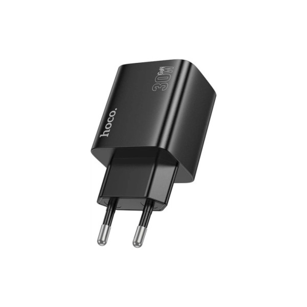 Зарядний пристрій HOCO N56 2xUSB-C PD30W + 2xUSB black (6942007632492)