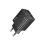 Зарядний пристрій HOCO N56 2xUSB-C PD30W + 2xUSB black (6942007632492)