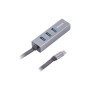 Концентратор Maxxter Type-C to Gigabit Ethernet, 3 Ports USB 3.0 (NECH-3P-02) Концентратор Maxxter Type-C to Gigabit Ethernet, 3 Ports USB 3.0 (NECH-3P-02)