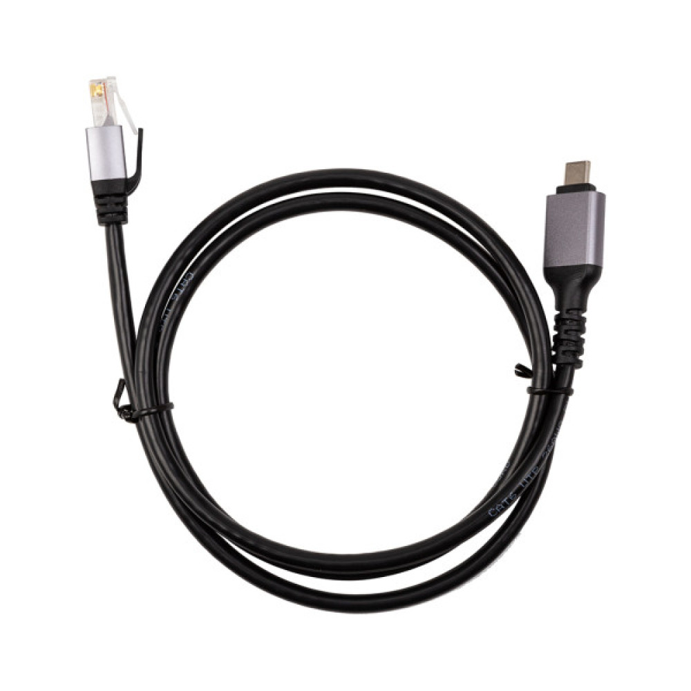 Дата кабель USB-C to RJ45 Ethernet 1.0m PowerPlant (CA914913)
