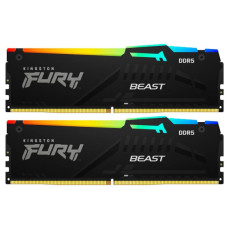 Пам'ять ПК Kingston DDR5 64GB KIT (32GBx2) 5600 FURY Beast RGB XMP