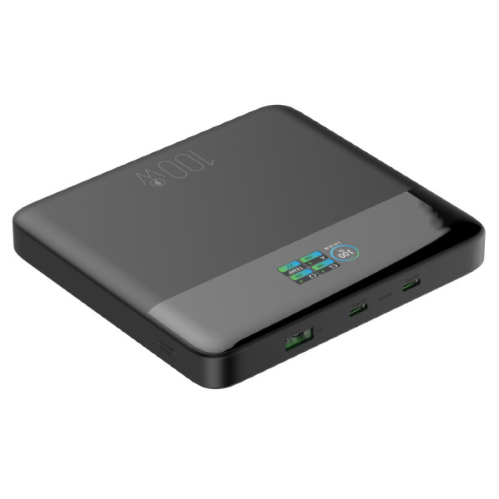 Батарея універсальна Atria 20000mAh, 100W, PD/2.0, LED-TFT дисплей (WPD-X11)