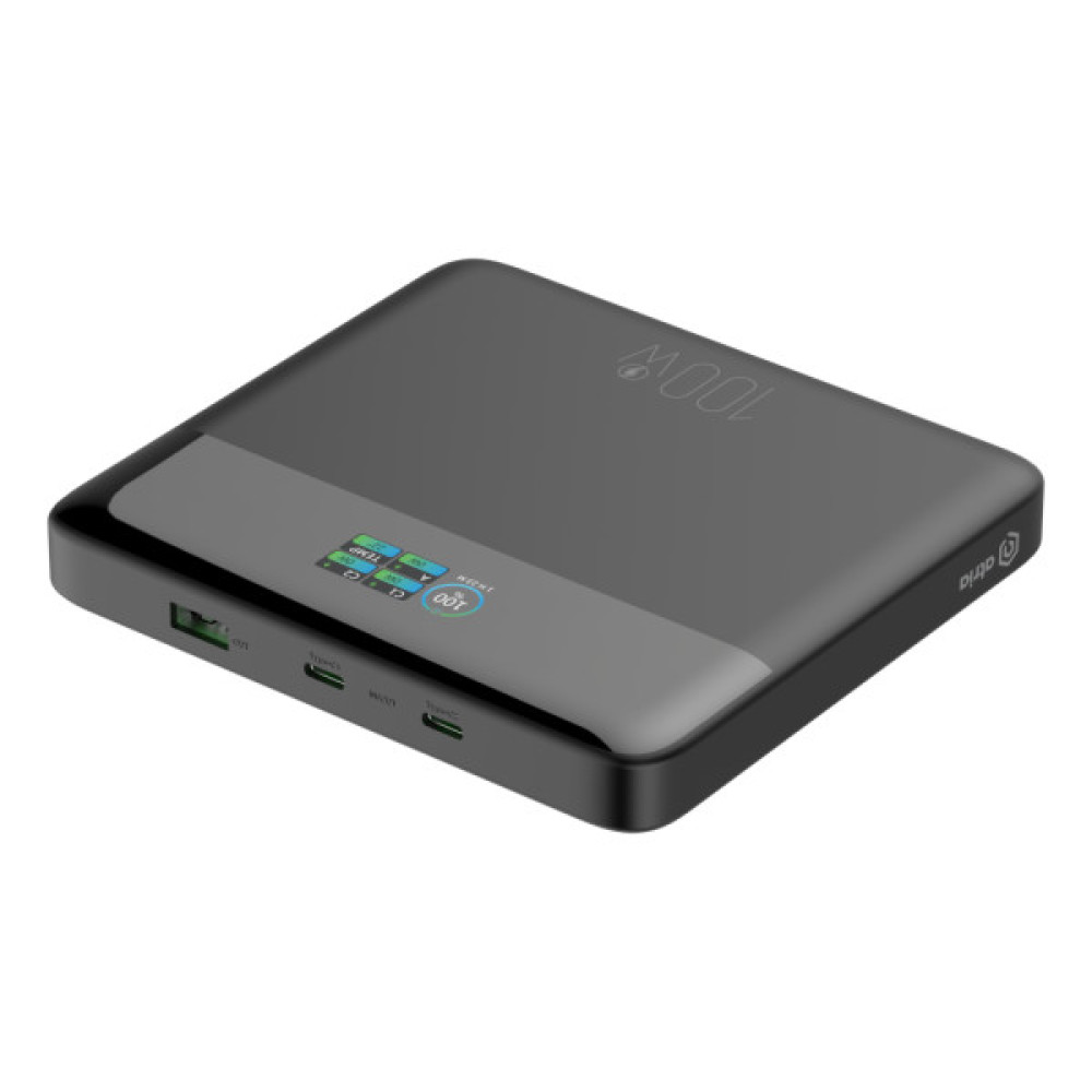 Батарея універсальна Atria 20000mAh, 100W, PD/2.0, LED-TFT дисплей (WPD-X11)